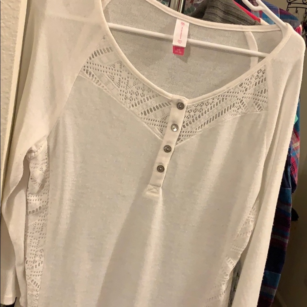 No boundaries white blouse